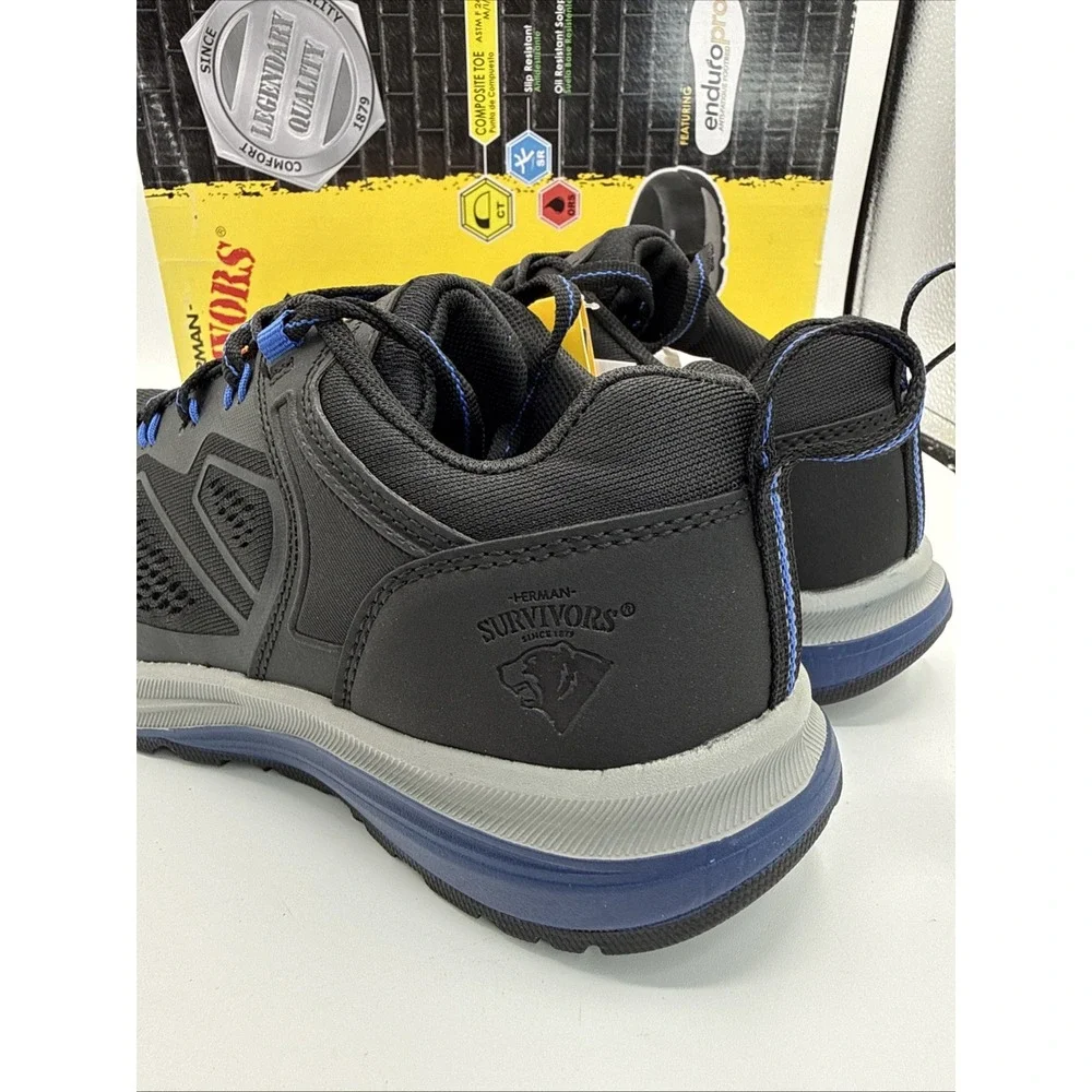 Herman Survivors Cassle Safety Work Shoes Composite Toe Size 7.5 New